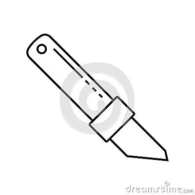 Glass cutter icon Vector Illustration