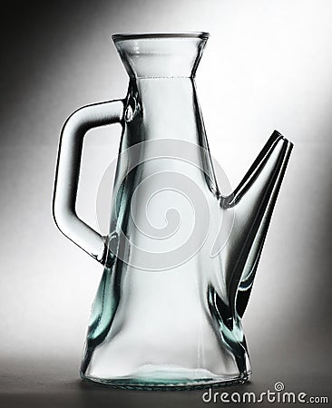 Glass decanter Stock Photo