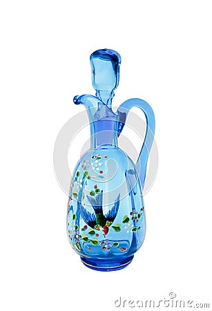 Glass decanter Stock Photo