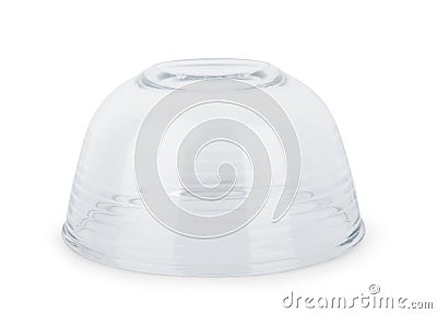 Glass dish on a white background, isolated Stock Photo