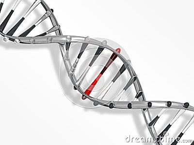 Glass DNA strand Stock Photo