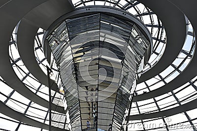 Glass Dome of the Reichstag, Berlin Editorial Stock Photo