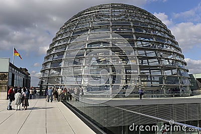 Glass Dome of the Reichstag, Berlin Editorial Stock Photo