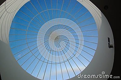 GLASS DOME ROOF Stock Photo