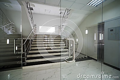 Glass doors Stock Photo