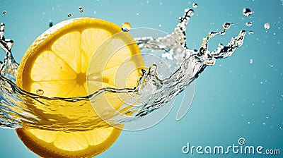 glass drink lemon yellow Cartoon Illustration