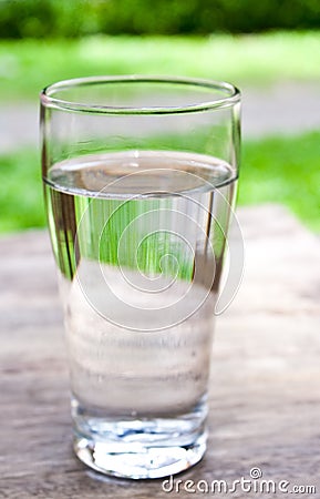 A glass of drinking water Stock Photo