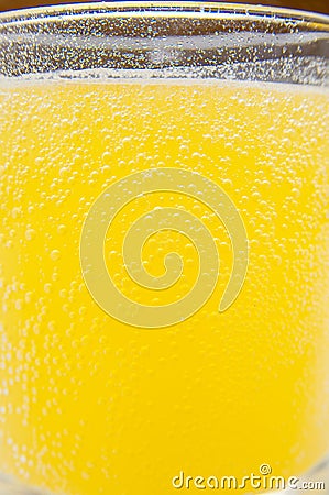 glass with effervescent vitamins Stock Photo