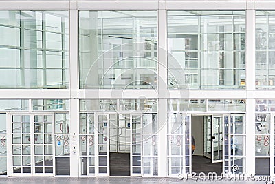 Glass Entrance Stock Photo