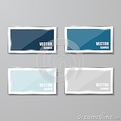 Glass framework set, Vector illustration. Vector Illustration