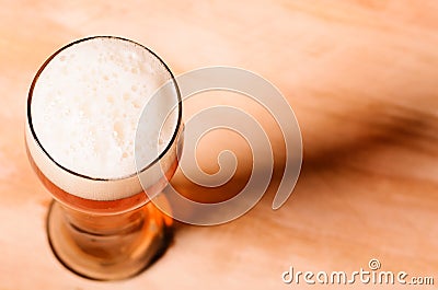 Lager beer on table Stock Photo