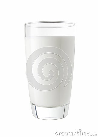 Glass of fresh milk Stock Photo