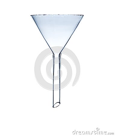 Glass Funnel Stock Photo