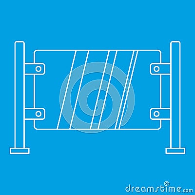 Glass gate icon, outline style Vector Illustration