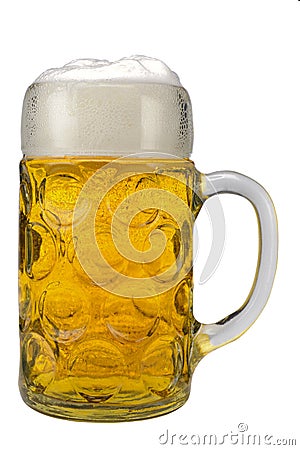 glass german bavarian beer Stock Photo