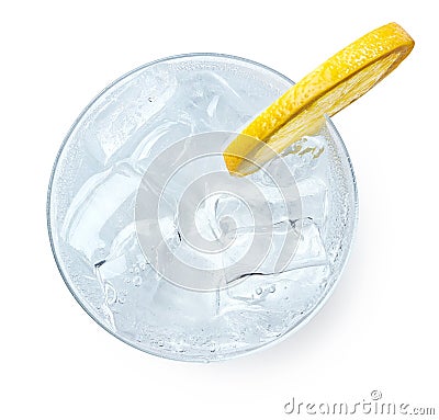 Glass of Gin and tonic Stock Photo