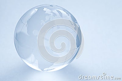 Glass globe ball Stock Photo