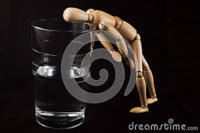 Glass half empty. #2 Stock Photo