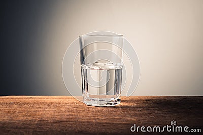 Glass Half Full Concept Stock Photo