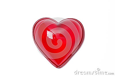 Glass heart Stock Photo