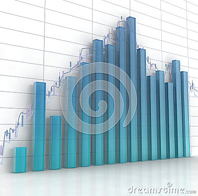 Glass histogram Stock Photo