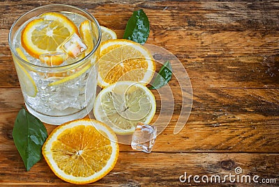 Glass homemade lemonade Stock Photo