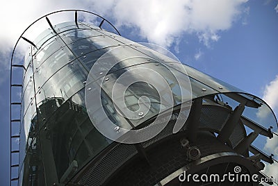 Glass house Stock Photo