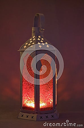 Glass lantern Stock Photo