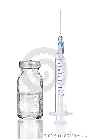Glass Medicine Vial and botox, Stock Photo