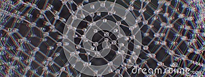 Glass Mesh Refreshing Mysterious Crystal Isolated Elegant Modern 3D Rendering Abstract Background Stock Photo