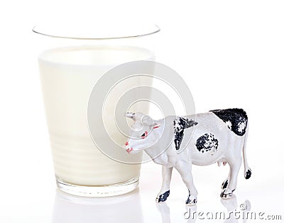 Glass of milk Stock Photo