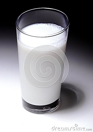 Glass milk Stock Photo