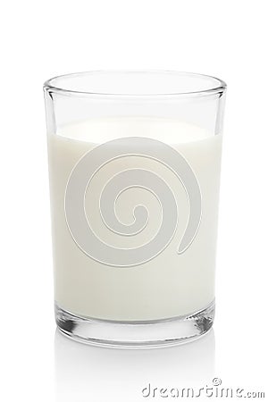 Glass of milk. Stock Photo