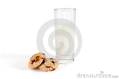 A glass of milk Stock Photo