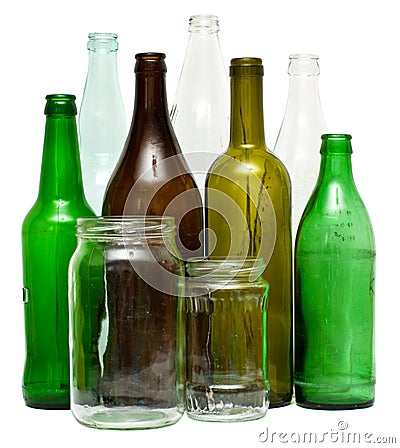 Glass objects Stock Photo