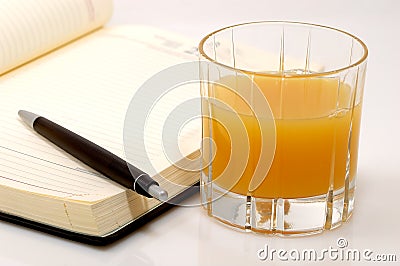 A glass orange juice Stock Photo