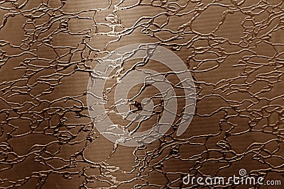 Glass with pattern in brown tone Cartoon Illustration