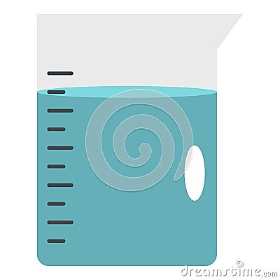 Glass pitcher of water icon isolated Vector Illustration