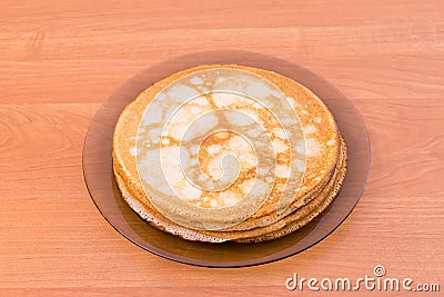 Russian pancakes blini Stock Photo