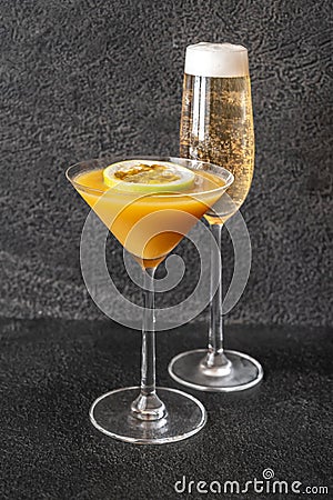 Glass of porn star martini Stock Photo