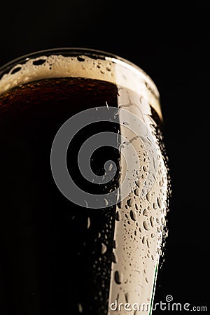 Glass of porter beer Stock Photo