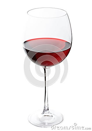 Glass of red wine Stock Photo