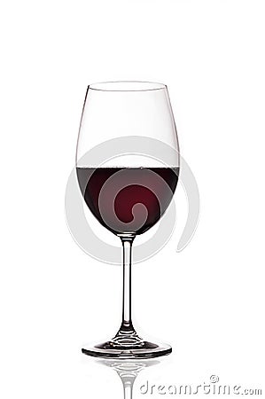 Glass of red wine Stock Photo