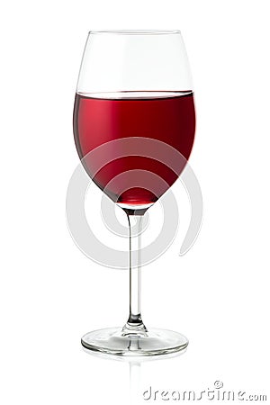 Glass of red wine Stock Photo