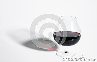 Glass of red wine Stock Photo