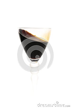 Glass with red wine Stock Photo