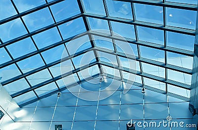 Glass roof Stock Photo