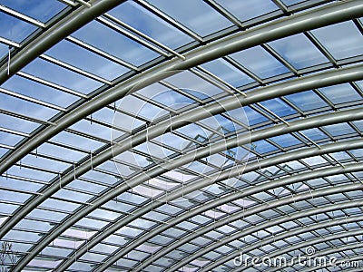 Glass roof Stock Photo