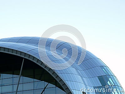 Glass roof building Stock Photo