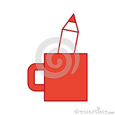 Glass save instruments drawing Vector Illustration